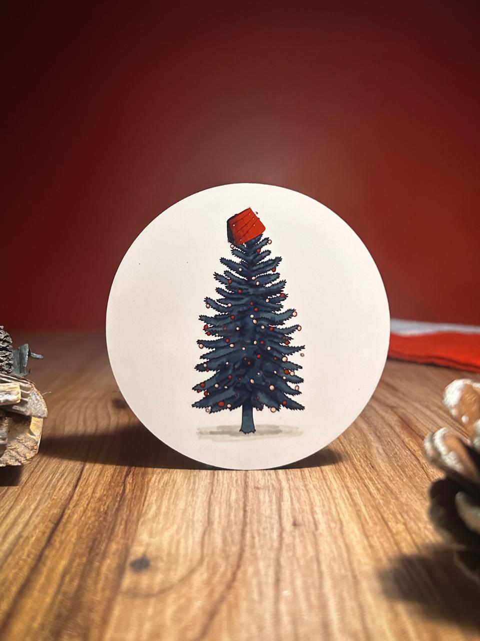 Christmas Tarbouch Coaster - Set of 5